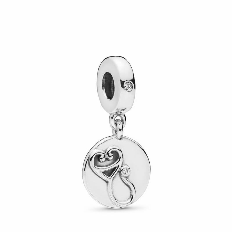 Pandora Dazzling Stethoscope Dangle Charm - Sterling Silver/Cubic Zirconia - Canada | XN8602XZ